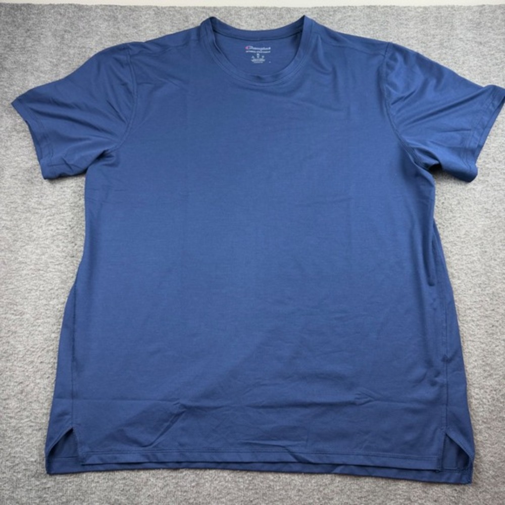 Champion T-Shirt Men's XL Blue Short Sleeve Performance Mesh Top CHP160 AN